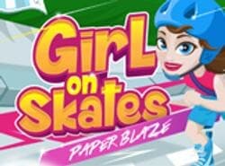 Chica En Patines: Incendio De Papel