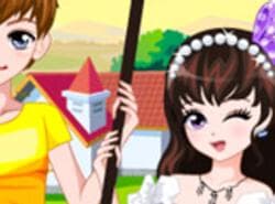 Pareja Romántica De Primavera