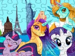 Unicornios Viajan Por El Rompecabezas Del Mundo