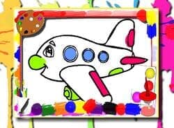 Libro Para Colorear Aviones