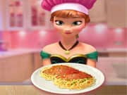 Anna Frozen Cocinando Espaguetis
