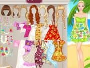 Vestir a Barbie en Hawaii