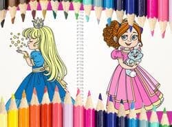Hermoso Libro Para Colorear Princesa