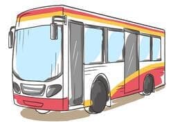 Diapositiva De Autobús De Dibujos Animados