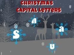 Letras Mayúsculas De Navidad