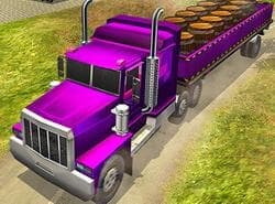 Transporte De Remolques De Carga De La Ciudad