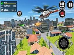 Juego De Simulador De Helicóptero De La Ciudad