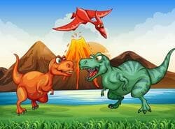 Dinosaurios Coloridos Coinciden Con 3