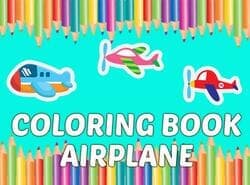 Libro Para Colorear Avión Niños Educación