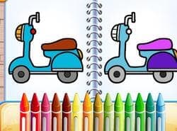 Lindo Libro Para Colorear La Bicicleta