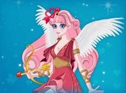 Lindo Cupido Se Está Preparando Para El Día De San Valentín