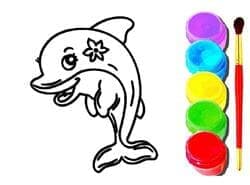Libro Para Colorear Delfines