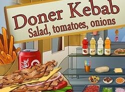 Doner Kebab : Salade, Tomates, Oignons