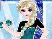 Elsa Frozen en el Gimnasio