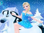 Elsa Frozen Equitacion