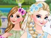 Elsa Frozen Novia y Anna de Dama de Honor