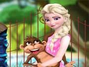 Elsa Frozen Visita el Zoologico