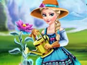 Elsa Frozen y su Flor de Hielo