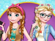 Elsa y Anna Frozen Hermanas Modernas