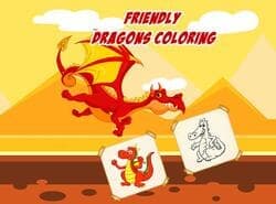 Dragones Amigables Colorear