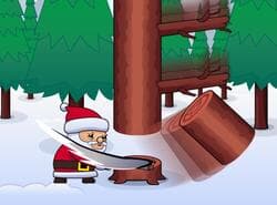 Leñador Santa Claus