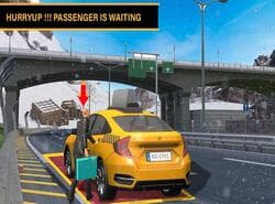 Simulador Moderno De Servicio De Taxi De La Ciudad