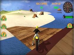 Moto Juego Simulador De Salto Playa