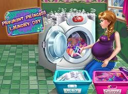 Día De Lavandería Princesa Embarazada