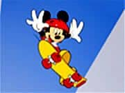 Raton Mickey en patineta