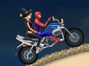Spiderman Halloween Moto Racing
