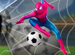 Superhéroe Spiderman Juego De La Liga De Fútbol