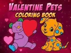 Libro Para Colorear Para Mascotas De San Valentín