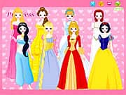 Juego de Vestir a Princesas de Disney Online Gratis 